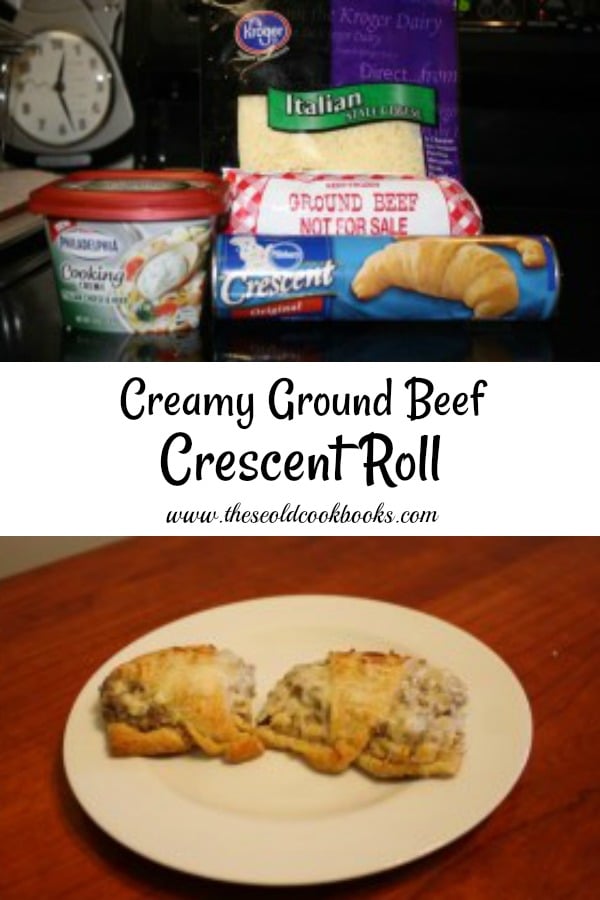 Creamy Ground Beef Crescent Roll Recipe - These Old Cookbooks