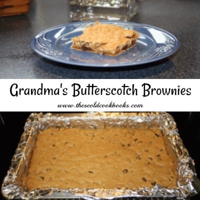 Grandma’s Butterscotch Brownies