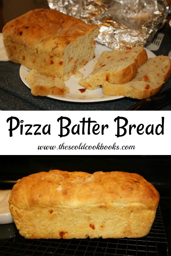 This Pizza Batter Bread features chopped pepperoni and is a great addition to a pasta meal like spaghetti or lasagna. This yeast bread has several steps but it's definitely worth the effort.