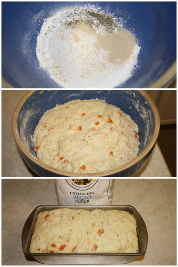 This Pizza Batter Bread features chopped pepperoni and is a great addition to a pasta meal like spaghetti or lasagna. This yeast bread has several steps but it's definitely worth the effort.