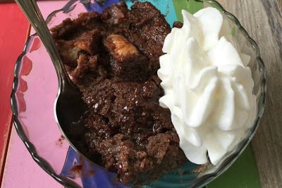 Mint Chocolate Bread Pudding