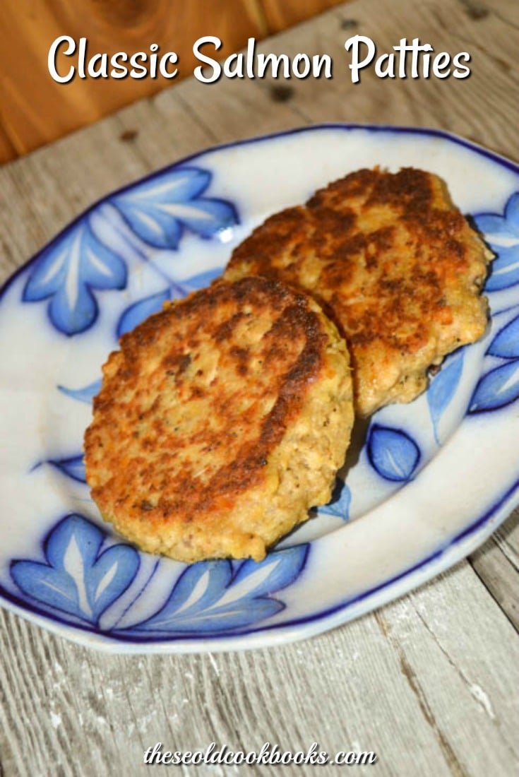 This Classic Salmon Patties recipe uses canned salmon and some cracker crumbs to make a delicious main dish.