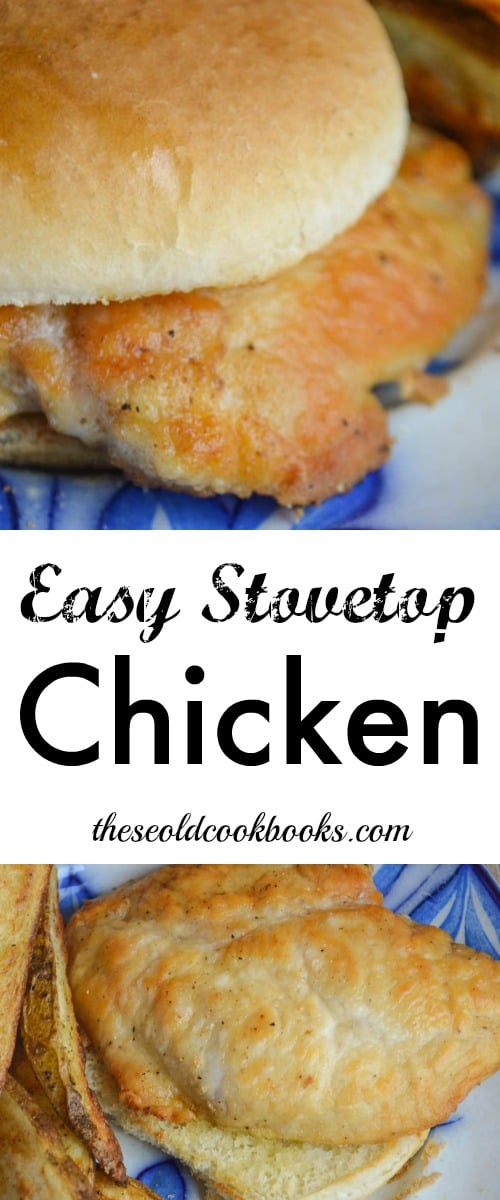 This Easy Stovetop Chicken can be fixed in minutes to make a delicious sandwich or served over pasta with your favorite sauce.