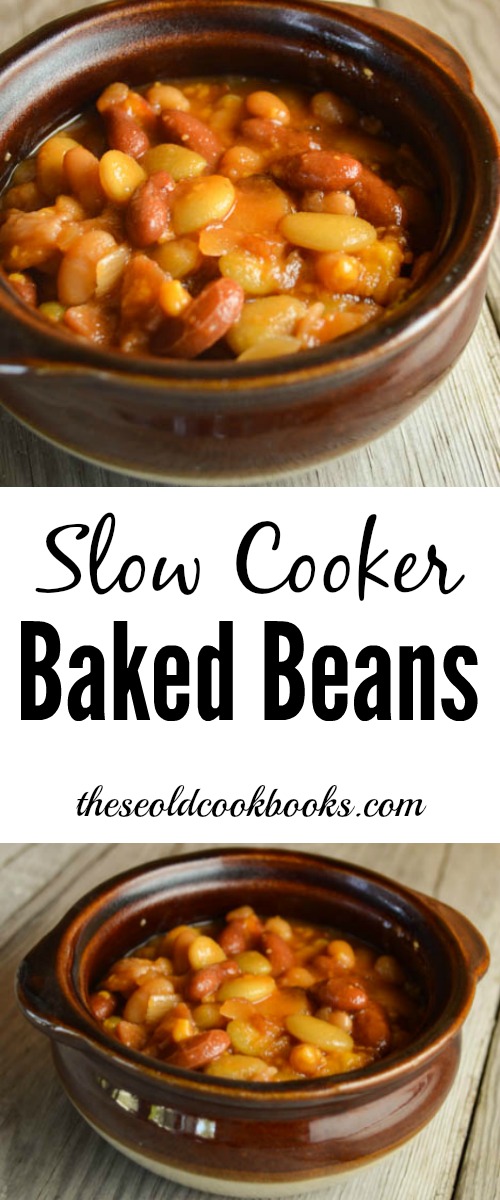 These Slow Cooker Baked Beans feature three kinds of bean that adds something extra to the classic flavor of the traditional baked beans recipe.