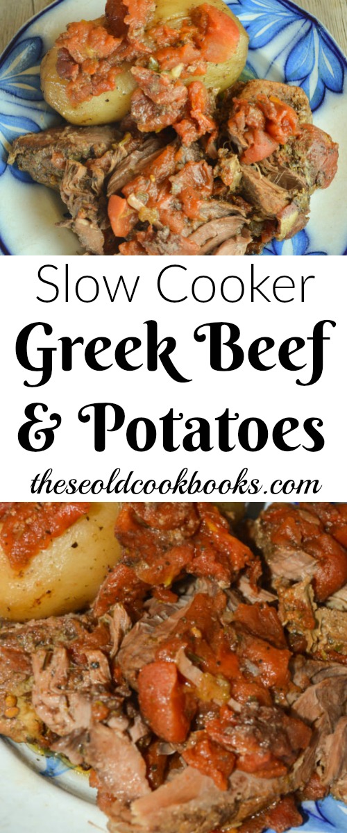 Kick up the flavor of a regular meat and potatoes dish by trying this Slow Cooker Greek Beef and Potatoes recipe with tomatoes and a Greek dressing mix.