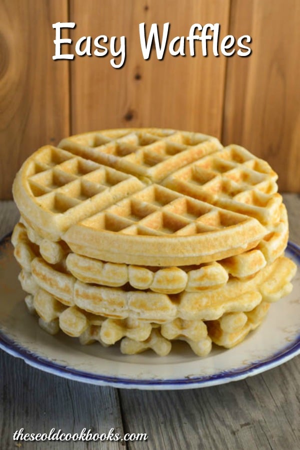 These Easy Waffles can be thrown together quickly when you are in need of a quick breakfast or dinner that makes your children happy.