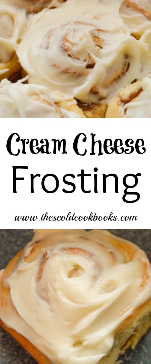 This Cream Cheese Frosting is perfect for almost any baked good, including cinnamon rolls, carrot cake and even graham crackers.