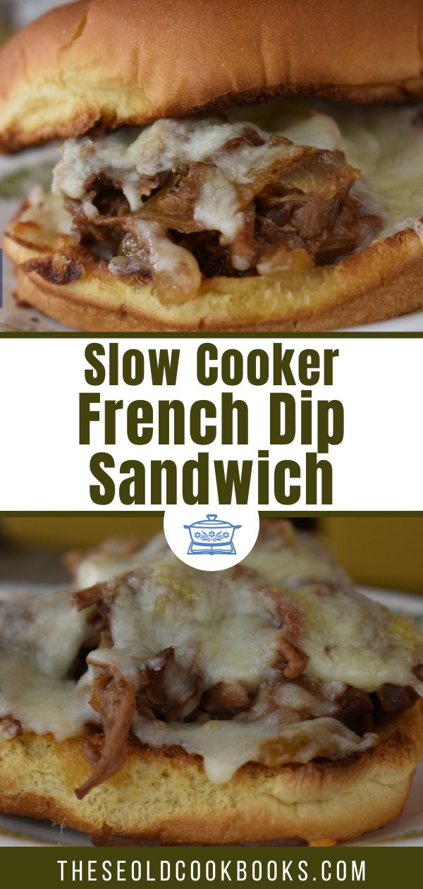 Crock Pot French Dip Au Jus Sandwich - These Old Cookbooks