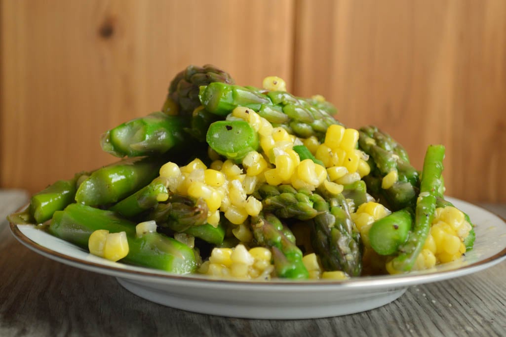 This Quick Asparagus Corn Salad is the perfect summer side dish with a homemade vinaigrette that you can customize to your preferred taste.