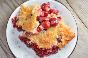 The best part of this Easy Cherry Crisp, aside from the flavor, is that you can make it with a handful of staple ingredients.