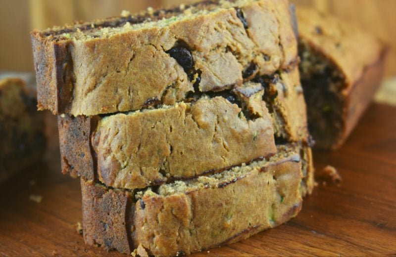 Moist Zucchini Bread with Chocolate Chips – A Healthy Zucchini Bread Recipe with Applesauce