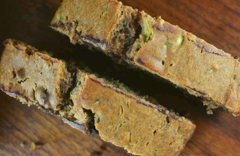 Moist Zucchini Bread with Chocolate Chip is a Zucchini Bread Recipe with Applesauce. Using healthier ingredients such as applesauce, honey and coconut oil takes the guilt out of this delicious bread.