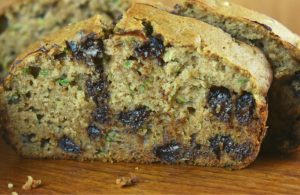 Moist Zucchini Bread with Chocolate Chip is a Zucchini Bread Recipe with Applesauce. Using healthier ingredients such as applesauce, honey and coconut oil takes the guilt out of this delicious bread. 