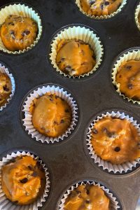 The entire family will love these easy Pumpkin Chocolate Chip Muffins. This moist pumpkin muffin recipe can be made into mini muffins.