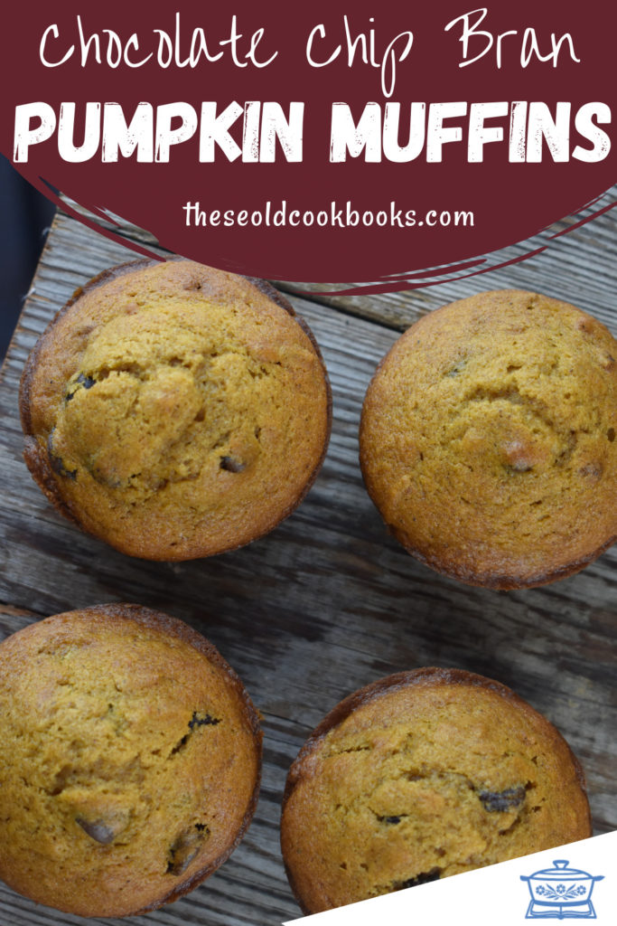 All Bran Pumpkin Muffins are an easy pumpkin muffin with chocolate chips. These muffins feature all-bran cereal that just gives it something a bit extra. They taste great and are high in fiber.