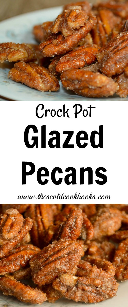 Crock Pot Glazed Pecans are the perfect sweet and crunchy snack any time of the year, and they make a great gift to share with friends and family.