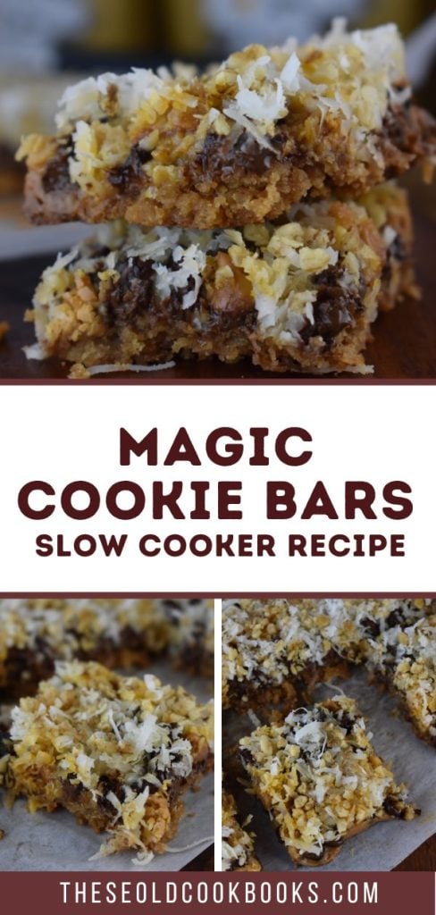 Crock Pot Seven Layer Bars is the kind of recipe you can dump in all of the ingredients, walk away, and come back to perfectly baked crock pot cookie bars. Using the slow cooker for 7 Layer Bars is an easy way to free up oven space.
