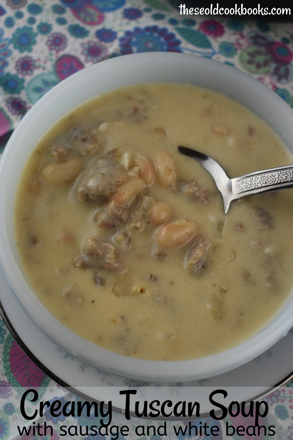 This Tuscan Sausage and White Bean Soup recipe is an easy meal to make and customize to your own tastes.