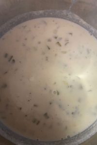 This Electric Pressure Cooker Potato Soup has the flavors of an old fashioned potato soup but uses the updated method of using an Instant Pot.   This Instant Pot creamy potato soup hits the spot on a cold day.   