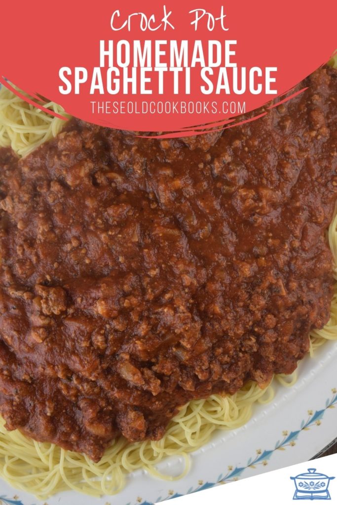 This Slow Cooker Spaghetti Sauce is full of flavor and hearty, featuring ground beef and sausage. Just throw the ingredients in the crock pot and enjoy.