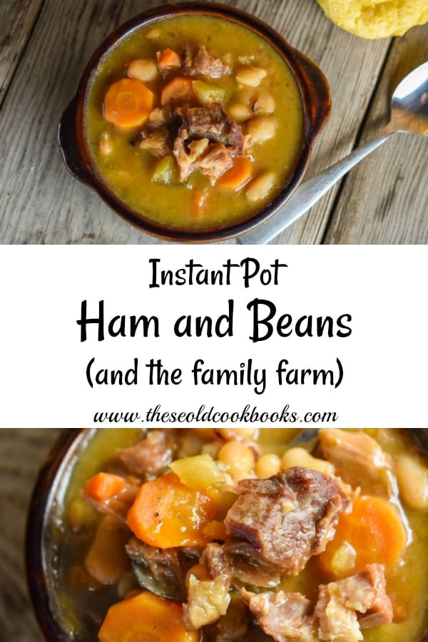 This Instant Pot Ham and Beans recipe has all the flavor but are much quicker to make with little prep work, including no soaking of beans needed. Ham and beans are one of those classics that brings back those memories of Grandma and days gone by.