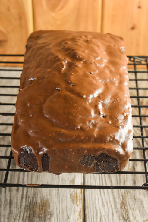 Chocolate Zucchini Bread with Mocha Glaze is a great way to use the plentiful summertime vegetable, and it is really easy to freeze the loaves to enjoy all year long.