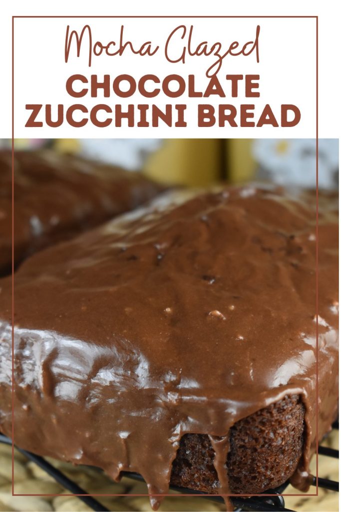 Chocolate Zucchini Bread with Mocha Glaze recipe has coffee in both the batter and the glaze to crank up the chocolate flavor. This double chocolate zucchini quick bread is easy to put together for a perfect for brunch or dessert choice.