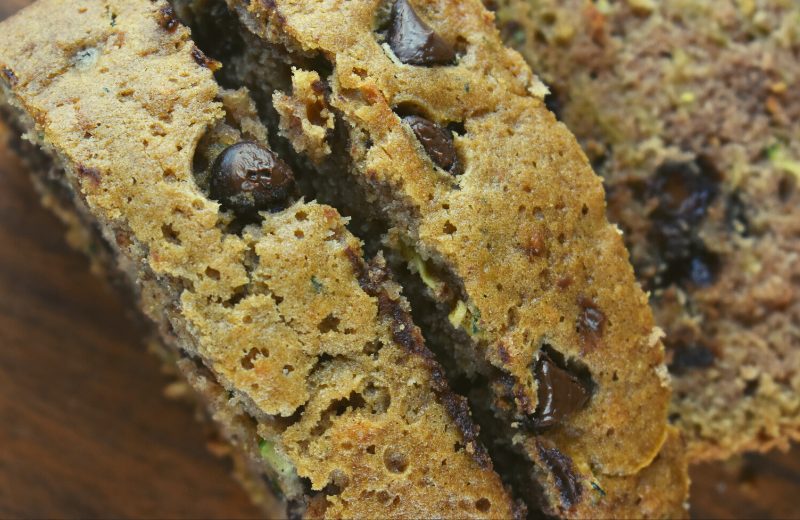 Mom's Perfect Chocolate Chip Zucchini Bread is quick and easy to put together and is a perfect way to use the zucchinis that just seem to appear in the garden overnight.