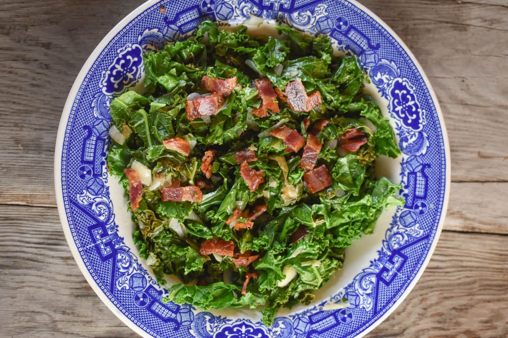 Tangy Wilted Kale and Bacon – Simple Wilted Kale Recipe