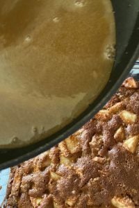 Old-Fashioned Apple Cake with Caramel Sauce is a great dessert that can be made with fresh apples or with a can of apple pie filling. Follow these easy instructions for either version of this yummy warm apple cake. 