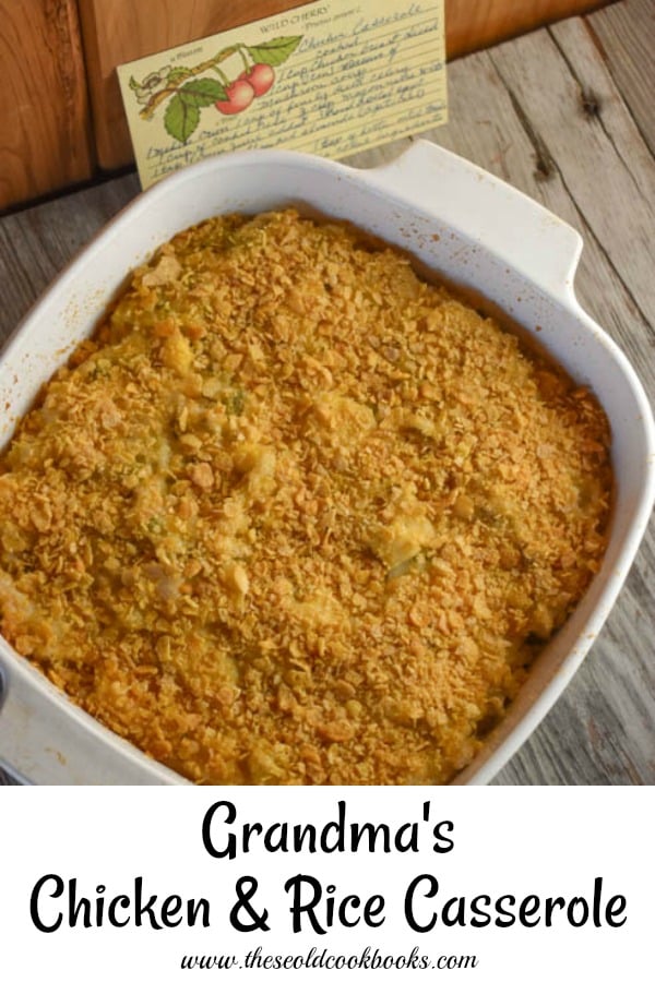 Grandma's Chicken and Rice Casserole is an easy dish that can make use of leftovers to create a whole new meal.