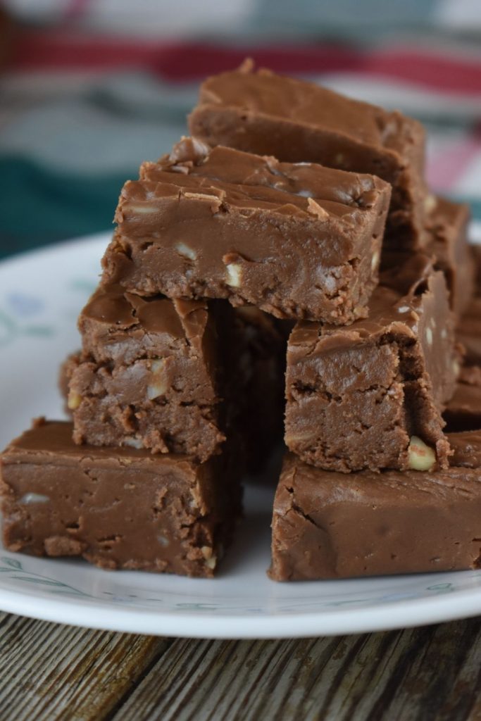 While we grew up thinking of this as Grandma's Chocolate Fantasy Fudge, it originated off the back of the marshmallow creme jar! Some people call it fluff fudge.