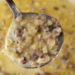 Low Carb Tuscan Soup with Sausage and Riced Cauliflower is an easy stove top soup.