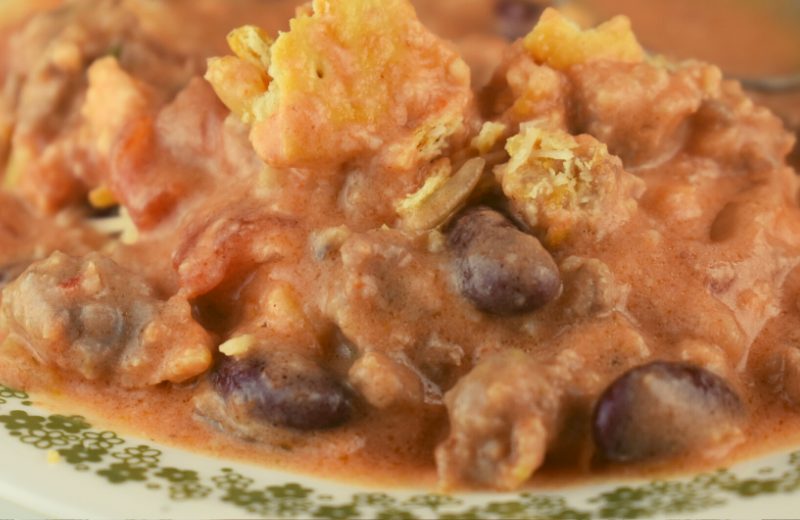 Eat it as is or add your favorite crushed crackers and cheese to the top of this Italian bean soup.