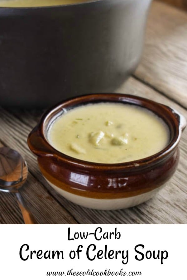Low Carb Cream of Celery Soup is a perfect meal on a cold wintery day.