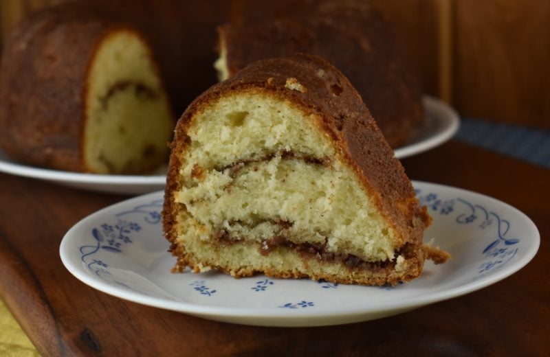 Grandma's Sour Cream Coffee Cake is an old fashioned pound cake recipe made in a Bundt pan. This classic coffee cake is moist.