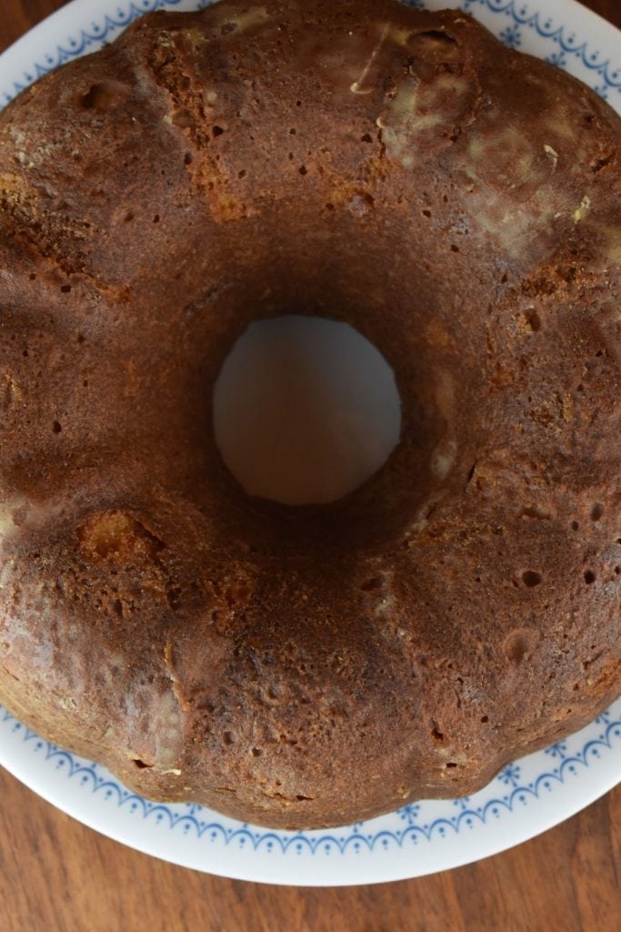 Grandma's Sour Cream Coffee Cake is an old fashioned pound cake recipe made in a Bundt pan. This classic coffee cake is moist.