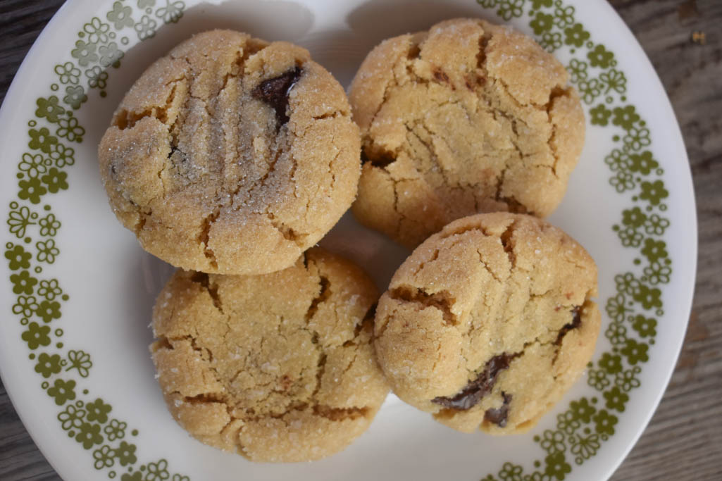 Salted Peanut Butter Cookies with Chocolate Chunks
