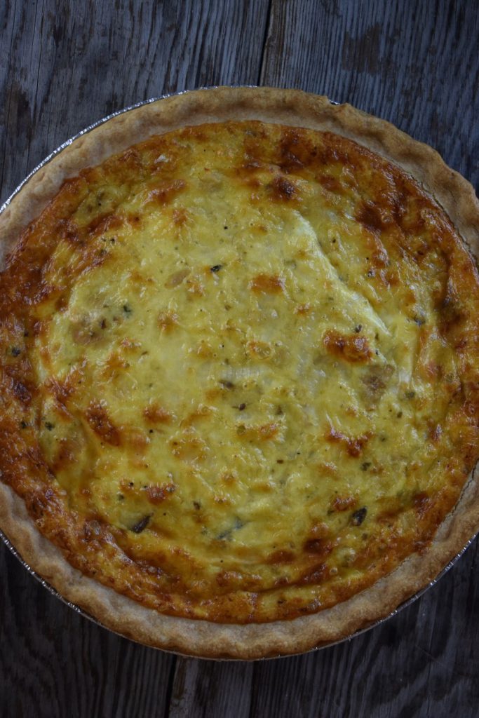 Salmon Quiche with Canned Salmon - These Old Cookbooks