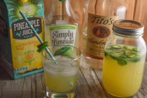 Jalapeno Pineapple Limeade with vodka cocktail is a fun summer drink .