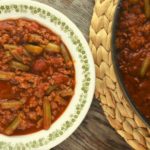 This green bean chili is full of vegetables and flavor.