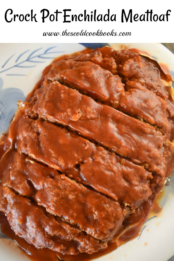 The crumbled cornbread serves as the binder while adding a bit of sweet flavor in this Crock Pot Enchilada Meatloaf.
