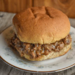 These French Onion Joes are an easy alternative to traditional sloppy joes without the tomatoes. With just four ingredients, this loose meat sandwich is quick dinner option.