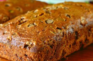 Caramel Zucchini Bread is loaded with caramel chips plus an optional ingredient for added pizazz.  Try adding Stroopwafels, a crisp waffle cookies filled with caramel sauce. This recipe takes zucchini bread to a whole new level.