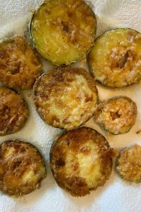 Follow these easy instructions for how to fry zucchini slices.