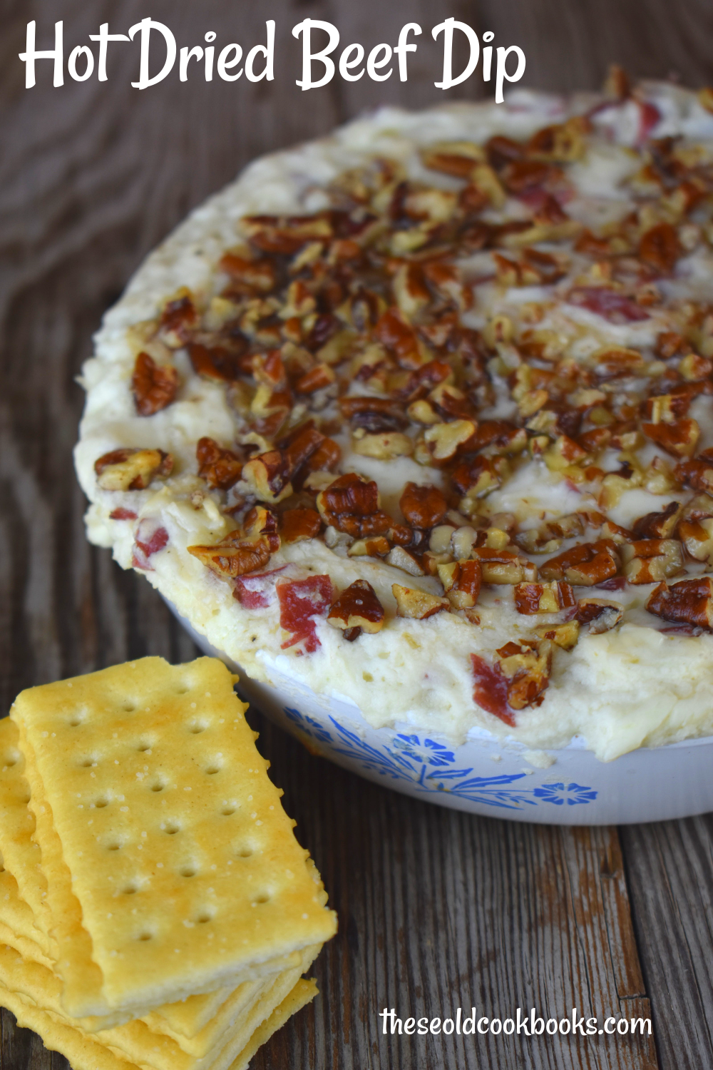 Hot Dried Beef Dip is a creamy dip with all the classic flavors of a cheese ball---cream cheese, dried beef, and pecans. This new version may soon replace your standby cheese ball recipe for your next get together.