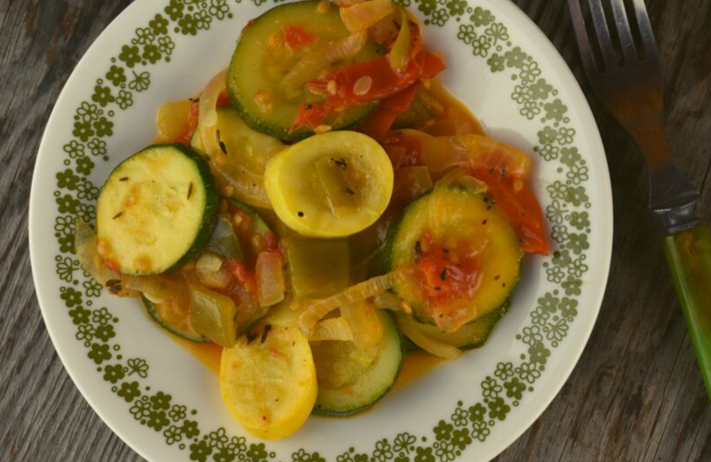 Stewed Summer Squash and Tomatoes – How to Saute Summer Squash