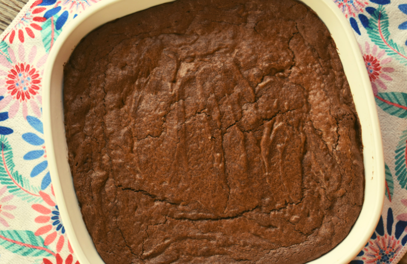 Chocolate Fudge Brownies from scratch are a cinch to make. These Easy Homemade Brownies without a box use a handful of pantry staples to make a chewy brownie that rivals any box mix.