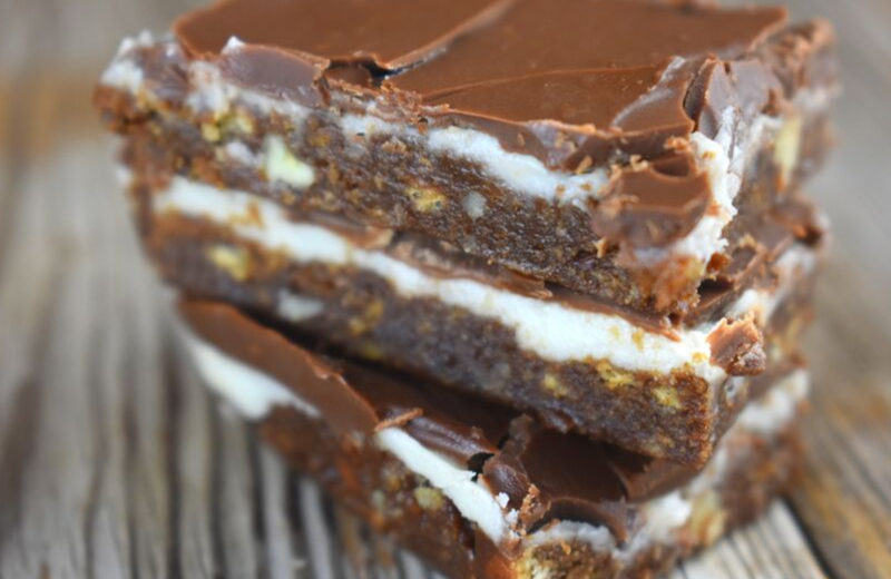 Grandma’s Three Layer Chocolate Squares – An Old Fashioned Cookie Recipe