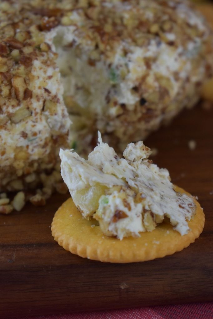 Serve this pineapple cheeseball with your favorite crackers for the perfect party appetizer.